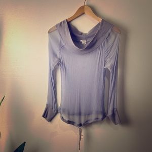 Lux sheer Smokey lavender top 🕊